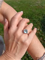 Vicenza - Piazzetta Palladio 2 - Ring Crivelli Woman Acquamarina in White Gold Acquamarina 3.4 Ct 372-3698-GL ACQ - 372-3698-GL ACQ